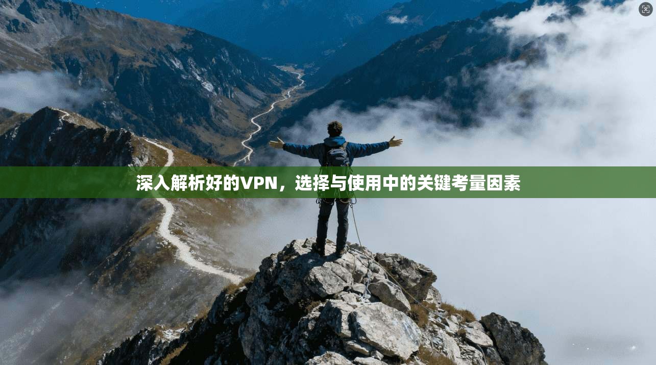 深入解析好的VPN，选择与使用中的关键考量因素