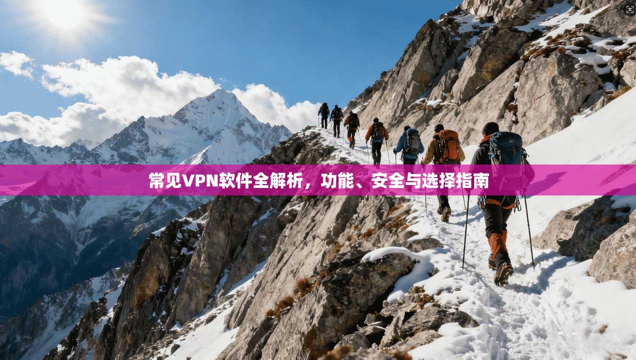 常见VPN软件全解析，功能、安全与选择指南