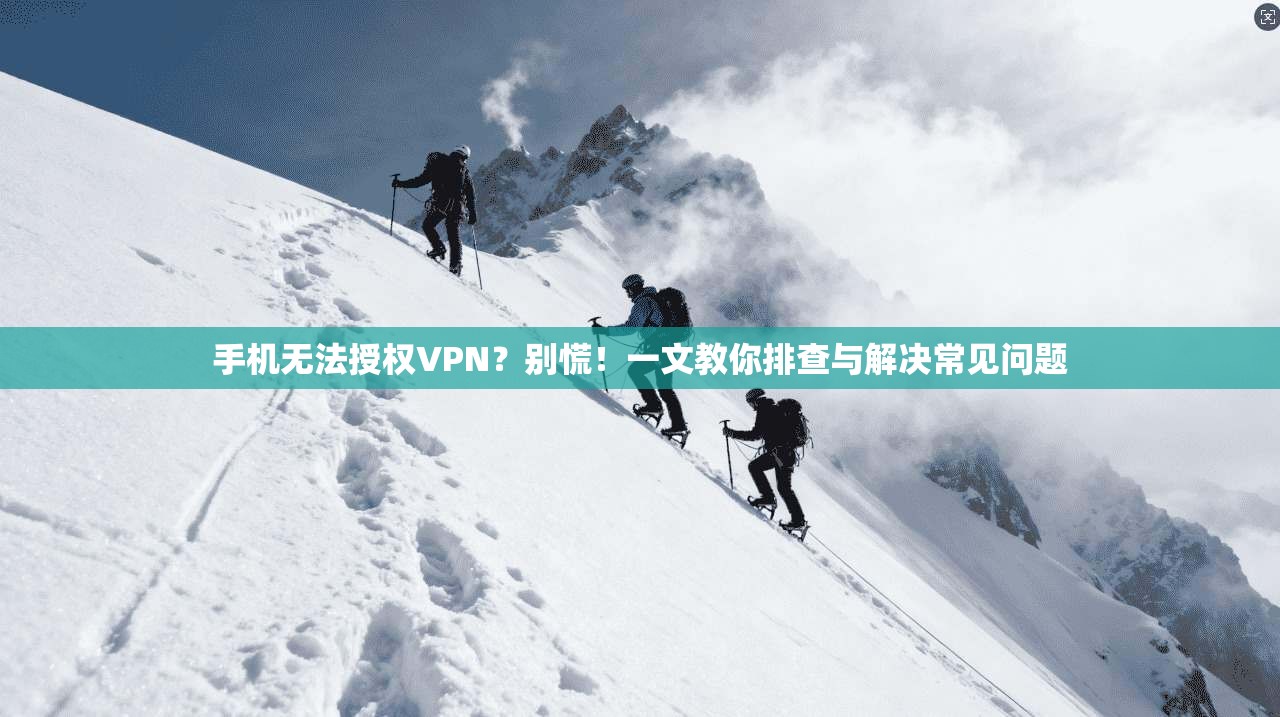 手机无法授权VPN？别慌！一文教你排查与解决常见问题