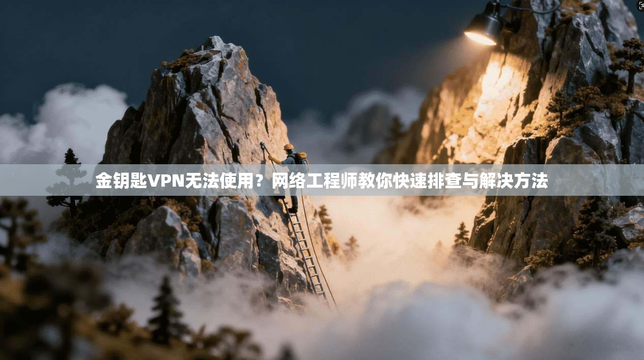 金钥匙VPN无法使用？网络工程师教你快速排查与解决方法