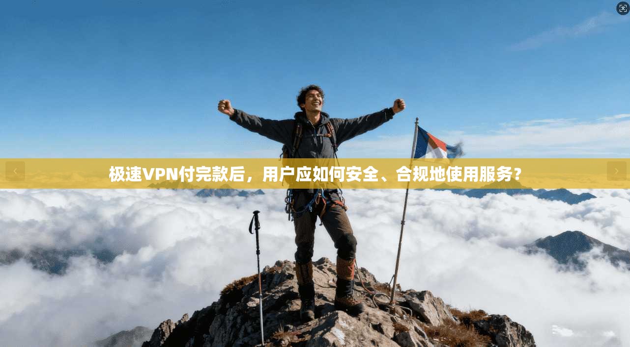 极速VPN付完款后，用户应如何安全、合规地使用服务？