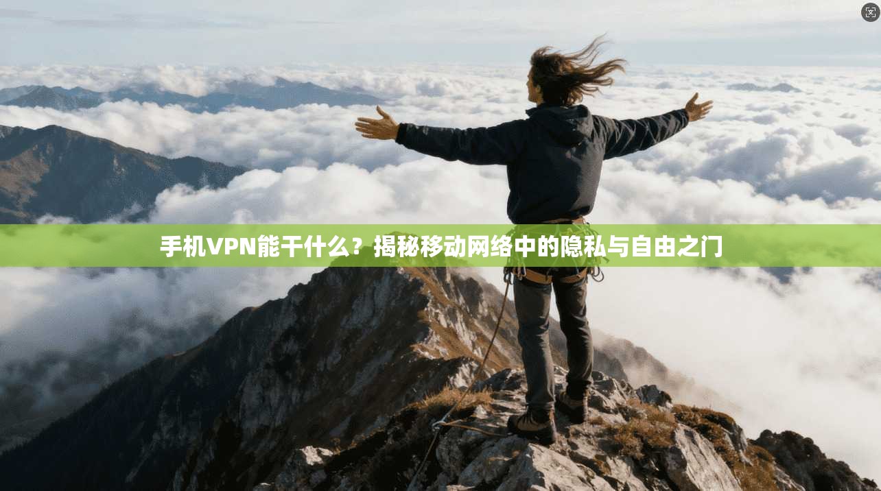 手机VPN能干什么？揭秘移动网络中的隐私与自由之门