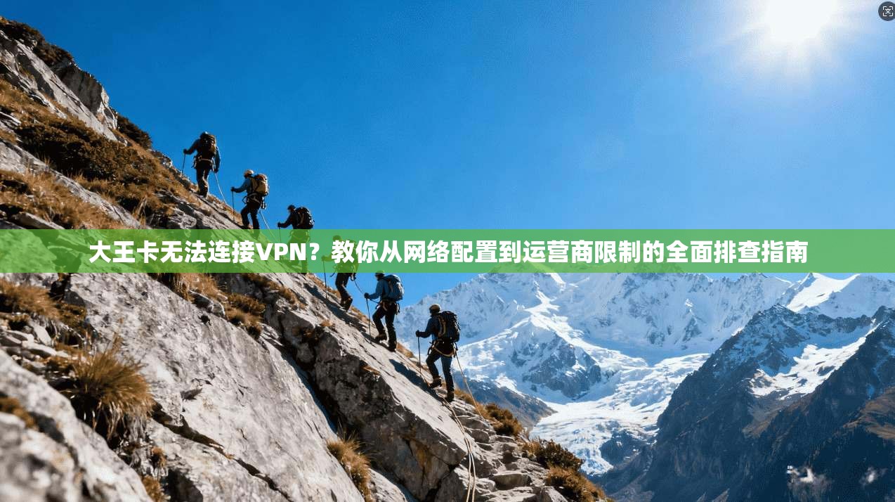 大王卡无法连接VPN？教你从网络配置到运营商限制的全面排查指南