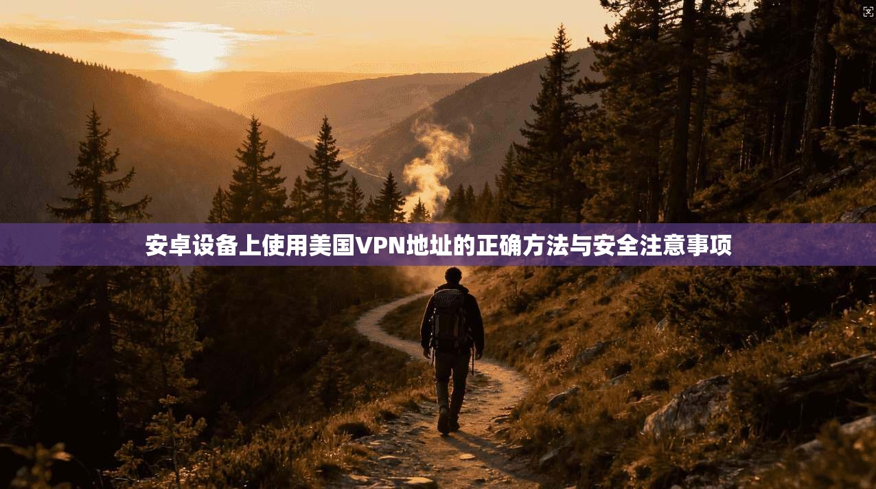 安卓设备上使用美国VPN地址的正确方法与安全注意事项