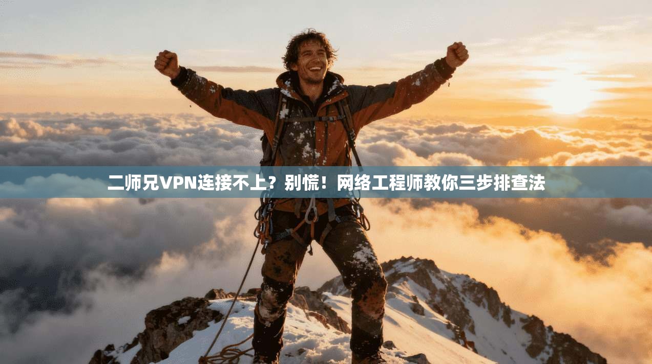 二师兄VPN连接不上？别慌！网络工程师教你三步排查法